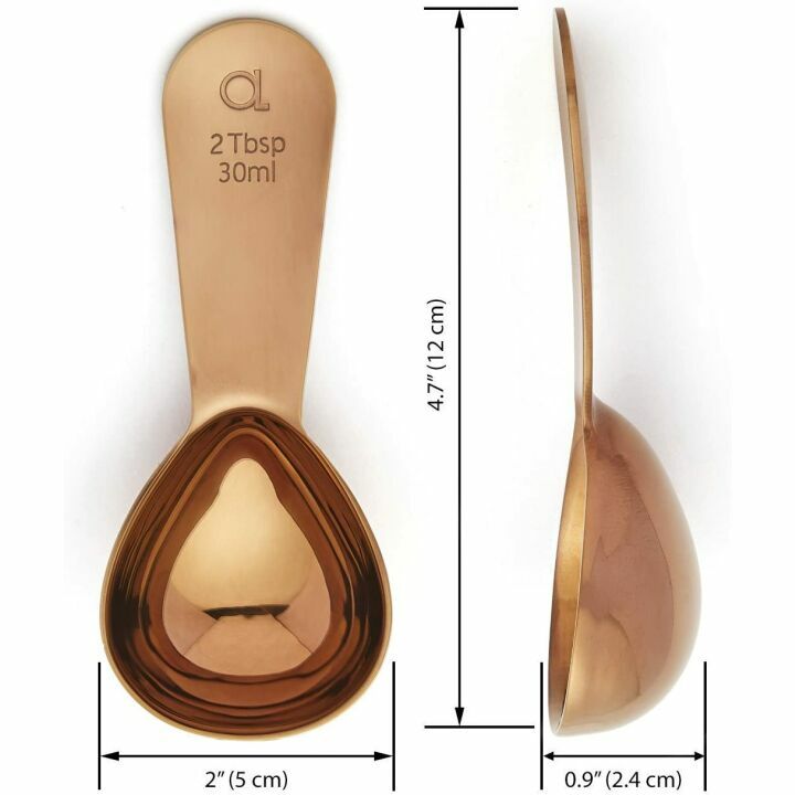 Apace Living Coffee Scoop Set of 2 - Stainless Steel 2 Tbsp