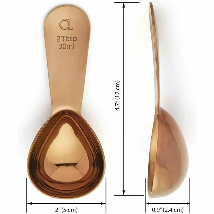 Apace Living Coffee Scoop Set of 2 - Stainless Steel 2 Tbsp