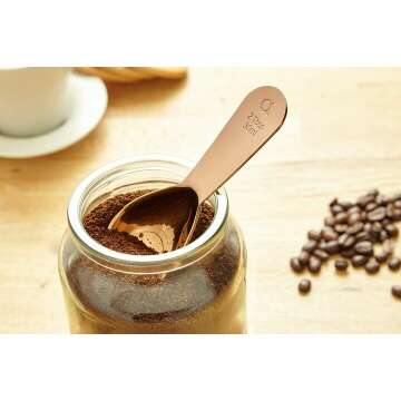 Apace Living Coffee Scoop Set of 2 - Stainless Steel 2 Tbsp