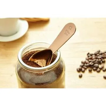 Apace Living Coffee Scoop Set of 2 - Stainless Steel 2 Tbsp