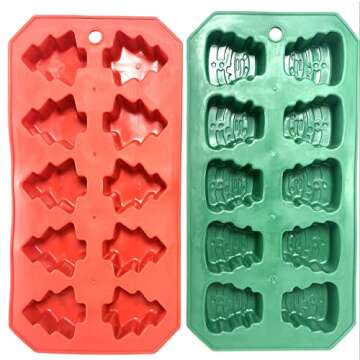 Festive Holiday Ice Cube Trays for Creative Treats