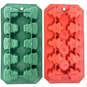 Festive Holiday Ice Cube Trays for Creative Treats