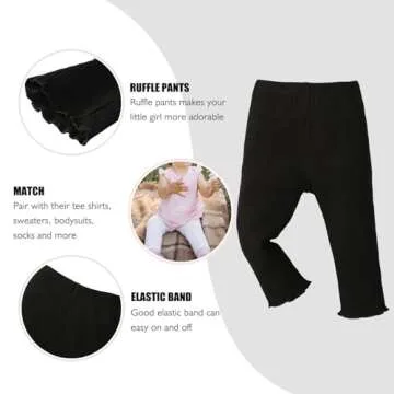 SOBOWO Baby Girl Pants: Stylish 3-Pack Leggings for Adorable Comfort