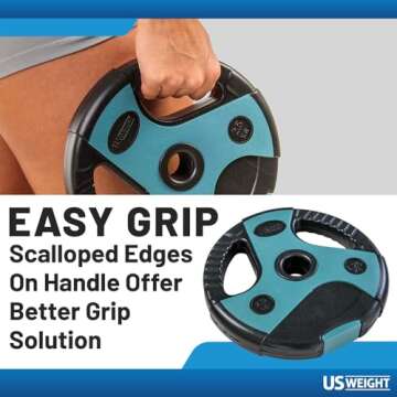 US Weight 54 LB Perfect Barbell Weight Set for Home Gym with 55” padded Bar, Adjustable Weights for Exercise, Lifting and to Build Muscle