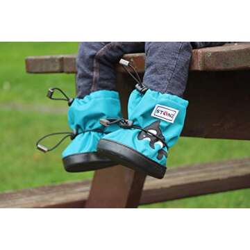 Stonz Baby Booties - Black (Small 0-9mos)