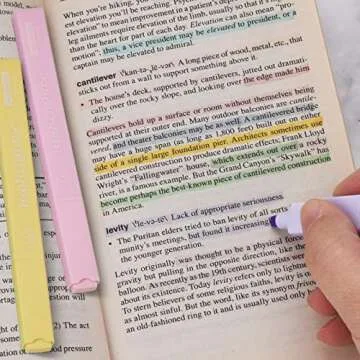 LivDeal 8 Colors Aesthetic Highlighters, 4mm Line Width, Assorted Colors With Soft Chisel Tip, No Bleed Bible Highlighters, Great for School, Nice to Eyes,Pastel Highlighters