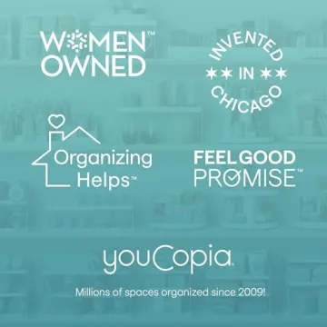 YouCopia StoraLid Adjustable Food Container Lid Organizer for Kitchen Cabinet Storage, Small, 2-Pack