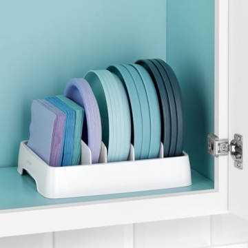 YouCopia StoraLid Adjustable Food Container Lid Organizer for Kitchen Cabinet Storage, Small, 2-Pack