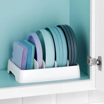 YouCopia StoraLid Adjustable Food Container Lid Organizer for Kitchen Cabinet Storage, Small, 2-Pack