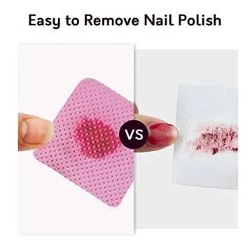 2000PCS Lint Free Nail Wipes Pink- Non-Woven Soft Nail Polish Remover Pads - Lint Free Wipes for Nails Eyelash Extensions Nail Art - DIY Nail Supplies