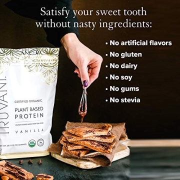 Truvani Vegan Pea Protein Powder | 20g Organic Protein | Keto & Gluten Free