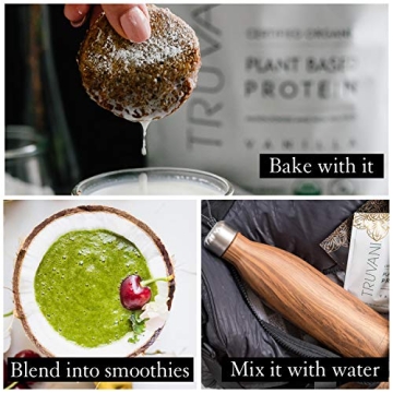 Truvani Vegan Pea Protein Powder | 20g Organic Protein | Keto & Gluten Free