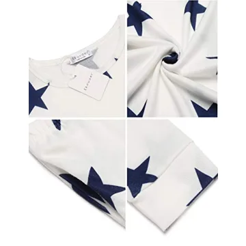 Ekouaer Women's Star Print Pajama Set for Comfort and Style