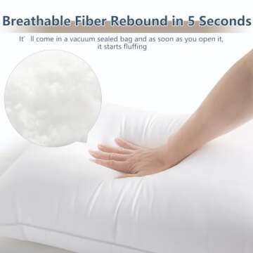 CozyLux Pillows Queen Size Set of 2, Hotel Quality Bed Pillows for Sleeping 2 Pack, Cooling Pillows for Side Back and Stomach Sleepers, Down Alternative Luxury Soft Supportive Fluffy Pillows (18x28)