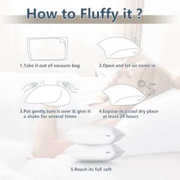 CozyLux Pillows Queen Size Set of 2, Hotel Quality Bed Pillows for Sleeping 2 Pack, Cooling Pillows for Side Back and Stomach Sleepers, Down Alternative Luxury Soft Supportive Fluffy Pillows (18x28)