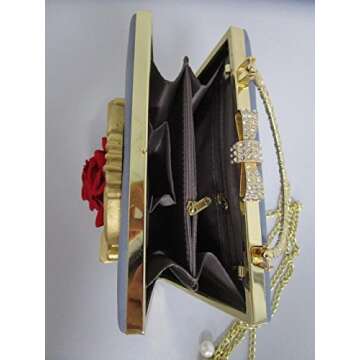 Nite closet Victorian Handbag Gothic Purses Lolita Shoulder Bag for Women Vintage Clutch (Black)