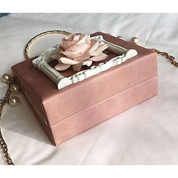 Nite closet Victorian Handbag Gothic Purses Lolita Shoulder Bag for Women Vintage Clutch (Black)