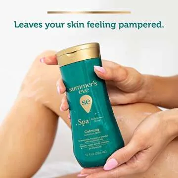 Summer's Eve Spa Daily Intimate Wash, Luxurious Cleansing All Over Feminine Body Wash, Calming Chamomile pH-Balanced Feminine Wash, 12oz Bottle