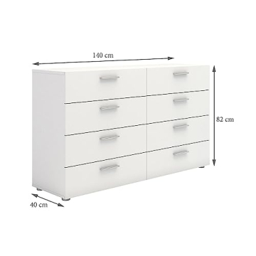 Tvilum Austin 8-Drawer Dresser Stylish Storage Solution