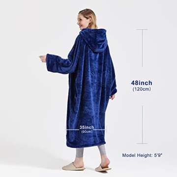 BOBOR Sweatshirt Blanket Fleece for All Ages