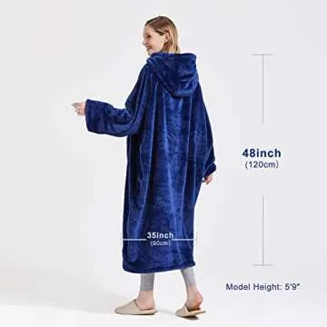 BOBOR Sweatshirt Blanket Fleece for All Ages