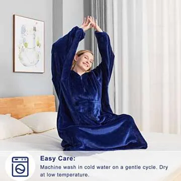 BOBOR Sweatshirt Blanket Fleece for All Ages