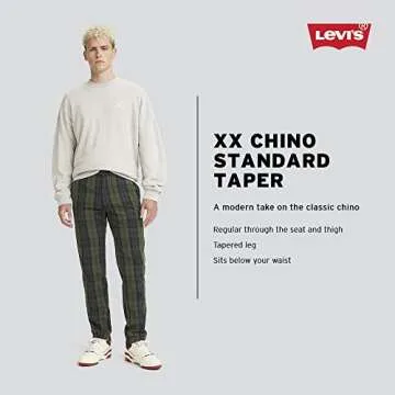 Levi's Men's Xx Standard Tapered Chino Pants (Also Available in Big & Tall), Dark Slate-Stretch, 36W x 29L