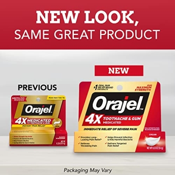 Orajel 4X for Toothache & Gum Pain Instant Relief