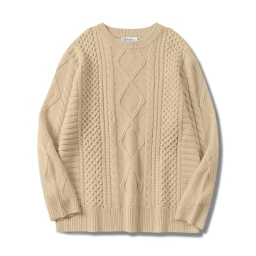 ANRABESS Women’s Oversized Cable Knit Sweater - Cozy Casual Pullover