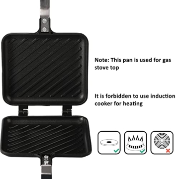 ZOOFOX Sandwich Maker for Perfect Grilled Sandwiches