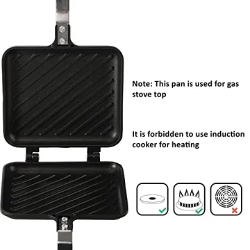 ZOOFOX Sandwich Maker for Perfect Grilled Sandwiches