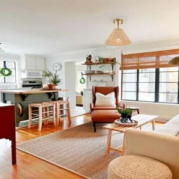 Boho Gold Semi Flush Mount Ceiling Light for Your Home