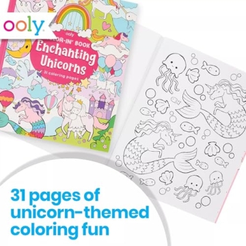 OOLY Unicorn Coloring Book for Kids - Colorful Fun!
