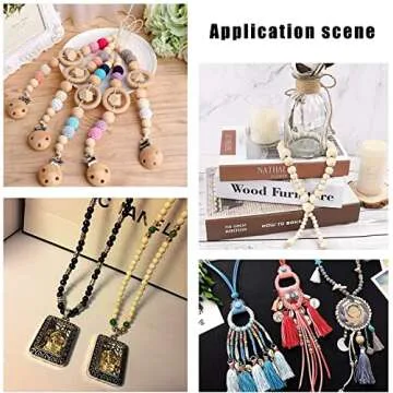 500pcs Wooden Beads for Jewelry Making and Crafts