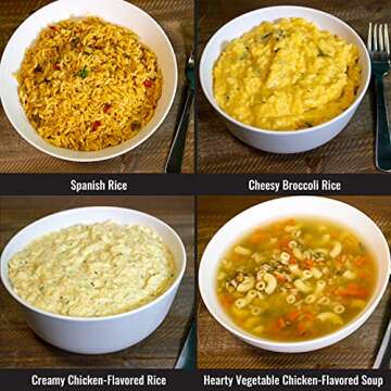 Prep Basics 4-Week 1-Person | Emergency Food Supply | 1,502 Calories Per Day | 38 Grams Protein Per Day | Up to 30 Year Shelf Life | 27 Sealed Pouches