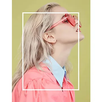 Heart Glasses 9 Pack - Colorful Rimless Sunglasses for Parties