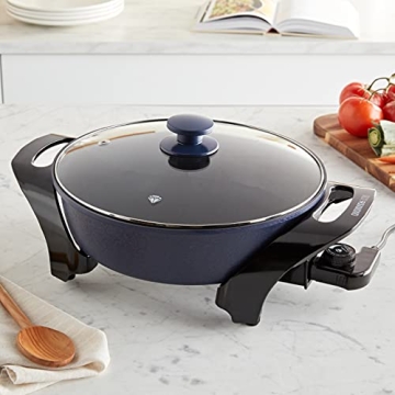 Blue Diamond Nonstick Split Savor 5.5QT Electric Skillet