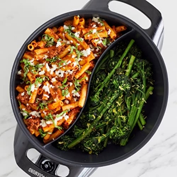 Blue Diamond Nonstick Split Savor 5.5QT Electric Skillet