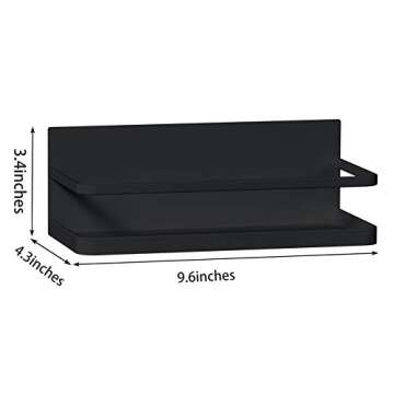 不适用 Magnetic Spice Rack, SENDI Store Magnet Fridge Spice Shelf, Organizer for Spices, Jar of O...
