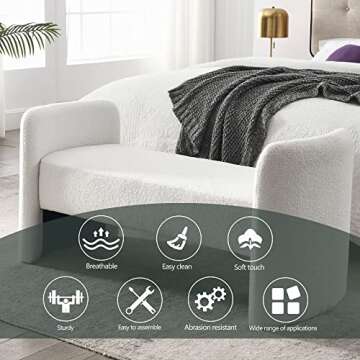 Stylish Ottoman Velvet Bench for Modern Spaces