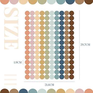 Tallew 2800 Color Coding Labels - Assorted 10 Colors