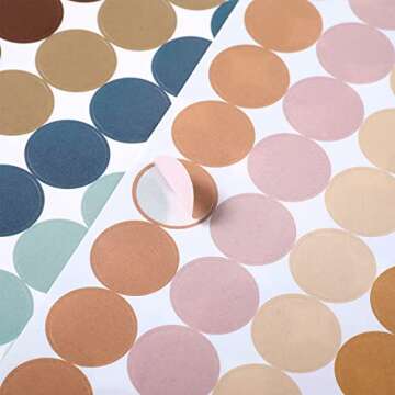 Tallew 2800 Color Coding Labels - Assorted 10 Colors