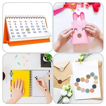 Tallew 2800 Color Coding Labels - Assorted 10 Colors