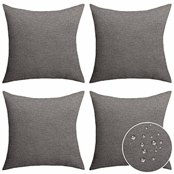 Home Brilliant Waterproof Pillow Covers for Indoor Outdoor