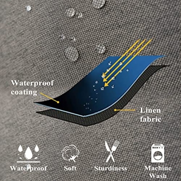 Home Brilliant Waterproof Pillow Covers for Indoor Outdoor