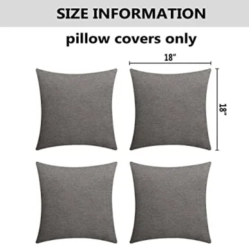 Home Brilliant Waterproof Pillow Covers for Indoor Outdoor