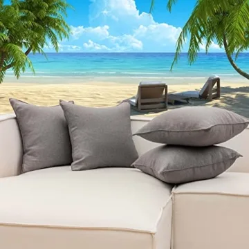 Home Brilliant Waterproof Pillow Covers for Indoor Outdoor