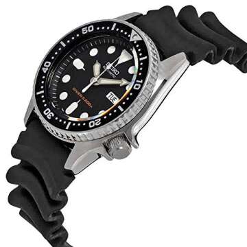Seiko Men's Black Automatic Dive Watch SKX013K1 - Reliable & Stylish