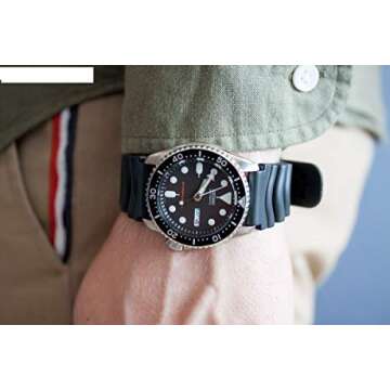 Seiko Men's Black Automatic Dive Watch SKX013K1 - Reliable & Stylish
