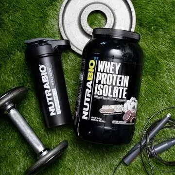 NutraBio Whey Protein Powder Isolate Supplement – 25g of Protein Per Scoop with Complete Amino Acid Profile - Soy and Gluten Free - Zero Fillers and Non-GMO - Ice Cream Cookie Dream - 2 Lbs.